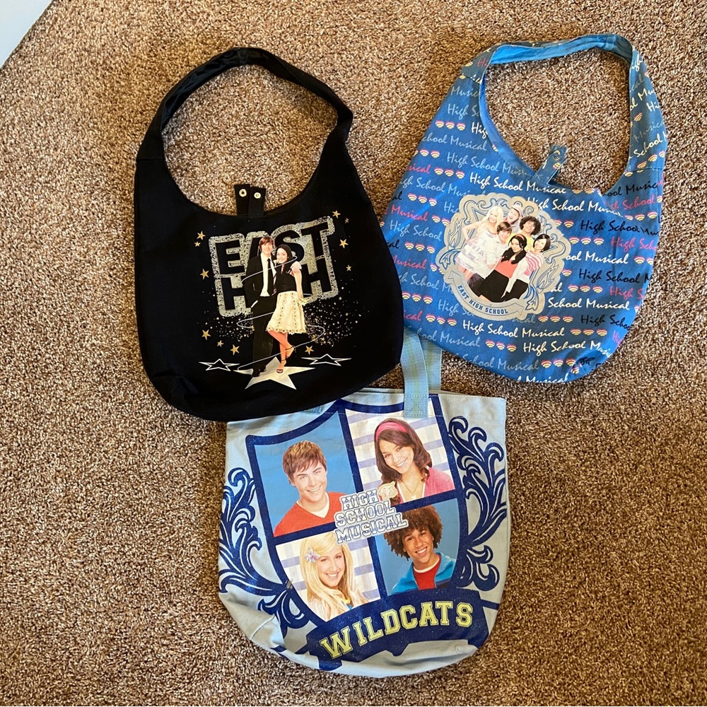 Disney - High School Musical - set of 3 bags/purses/tote
